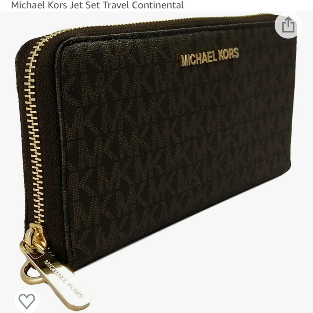 Michael Kors Merlot Jet Set Travel Continental, wallet